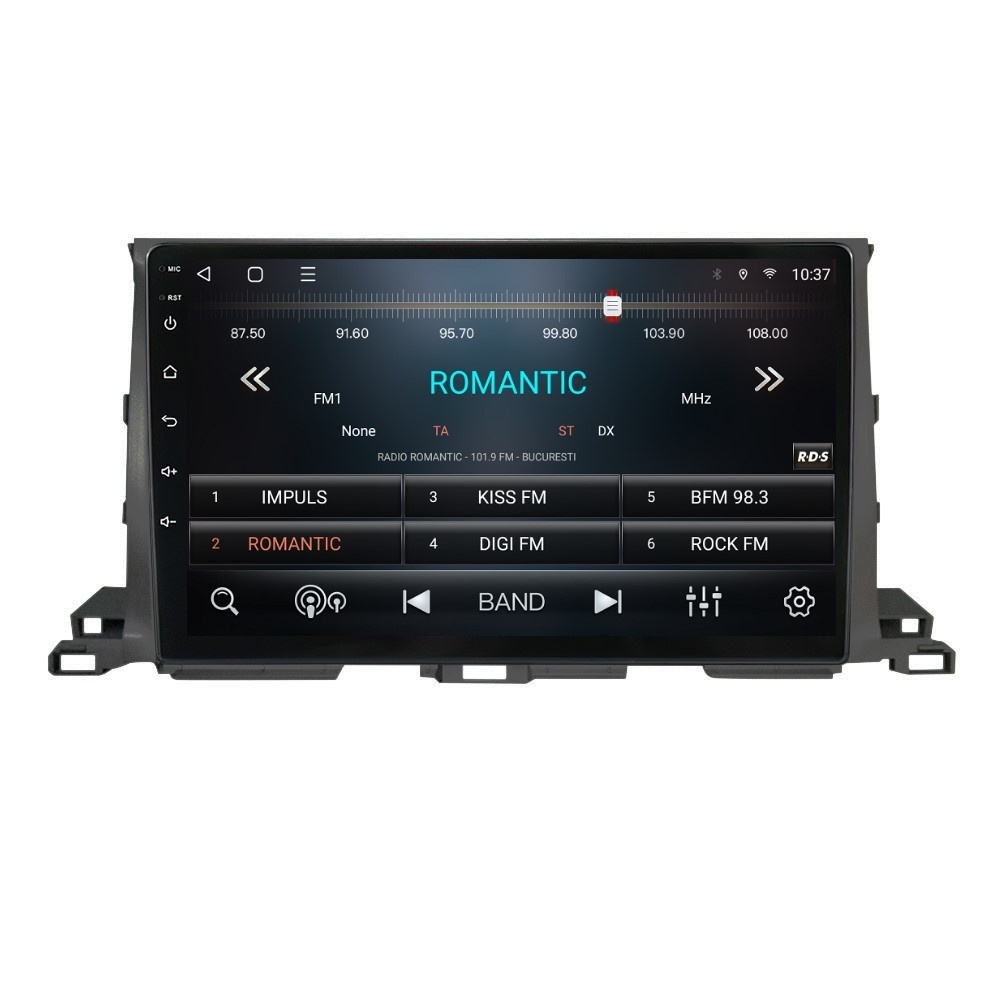 Navigatie dedicata cu Android Toyota Highlander 2013 - 2021, 3GB RAM, Radio GPS Dual Zone, Display HD QLED 10