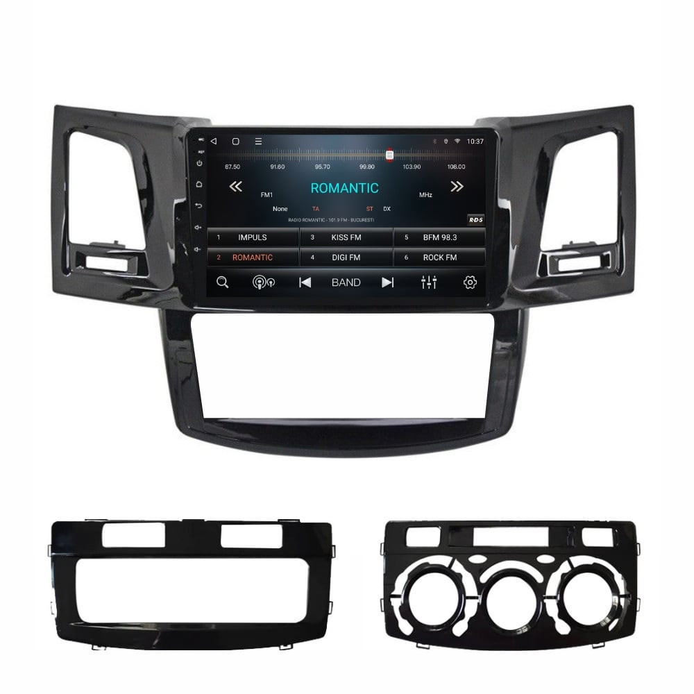 Navigatie dedicata cu Android Toyota Hilux VII 2004 - 2015, 3GB RAM, Radio GPS Dual Zone, Display HD QLED 9