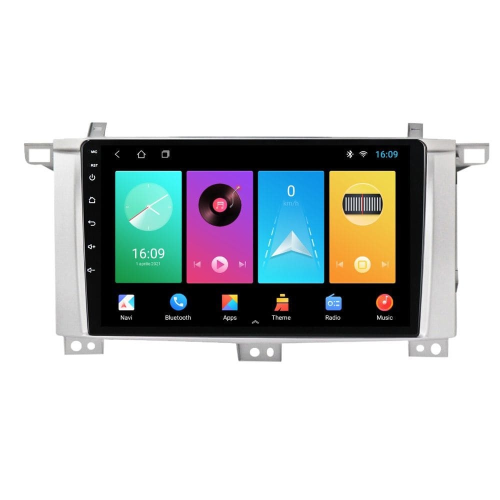 Navigatie dedicata cu Android Toyota Land Cruiser J100 2002 - 2008, 1GB RAM, Radio GPS Dual Zone, Display HD IPS 9