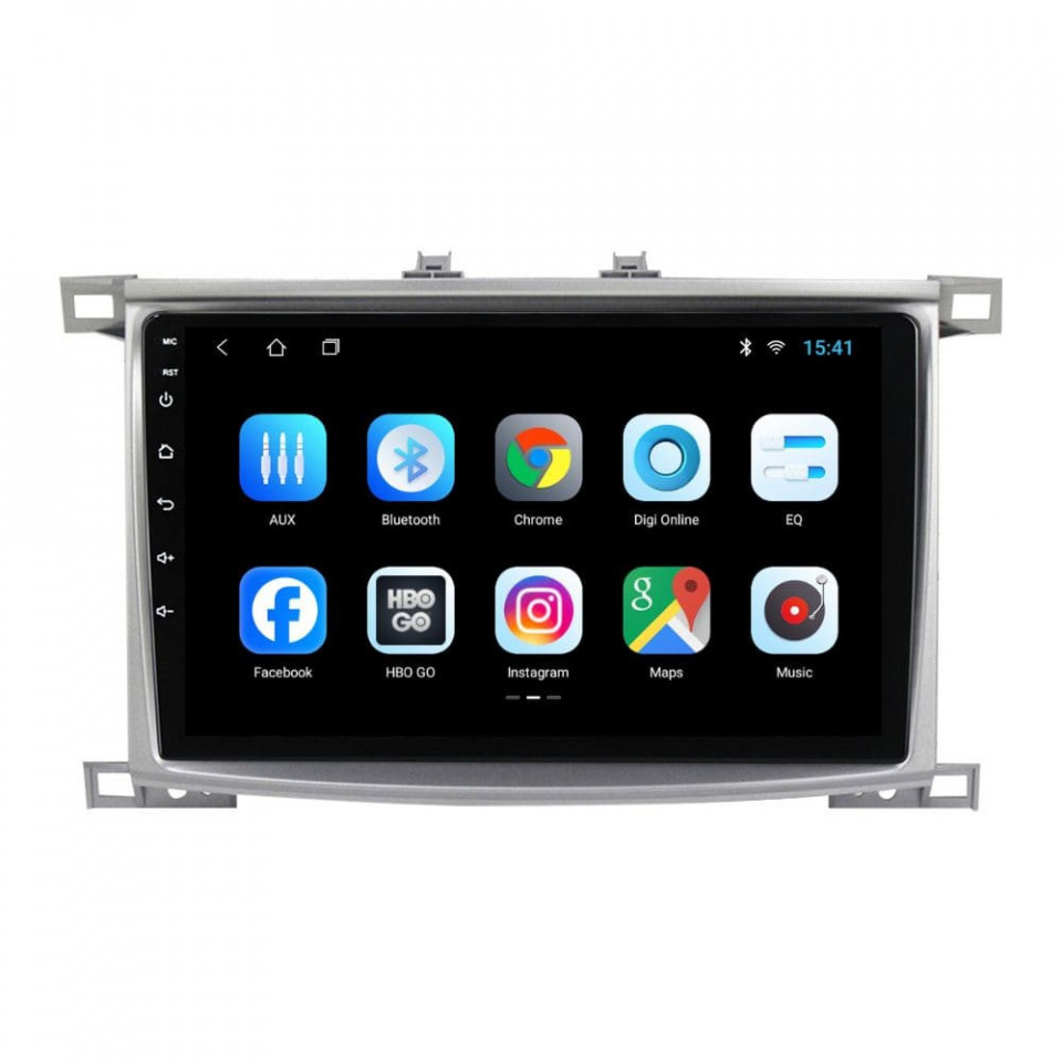 Navigatie dedicata cu Android Toyota Land Cruiser J100 2002 - 2008, 1GB RAM, Radio GPS Dual Zone, Display HD IPS 10