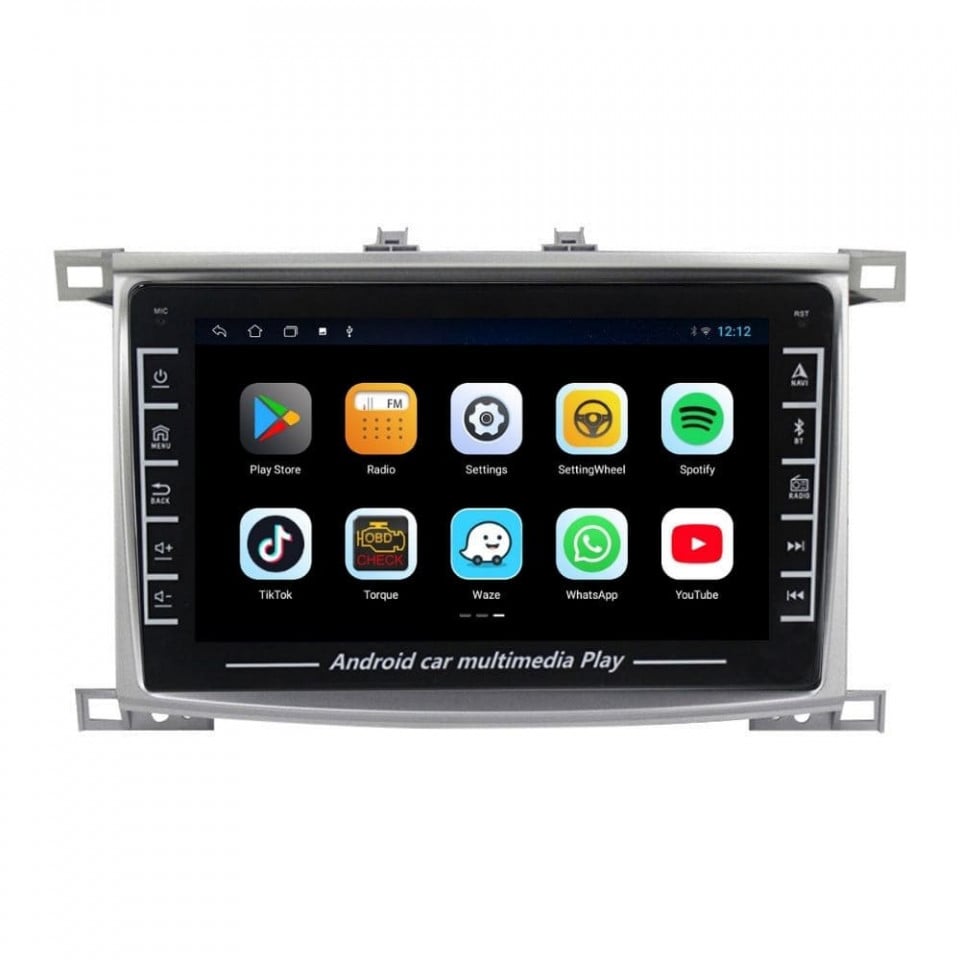 Navigatie dedicata cu Android Toyota Land Cruiser J100 2002 - 2008, 1GB RAM, Radio GPS Dual Zone, Display HD IPS 8