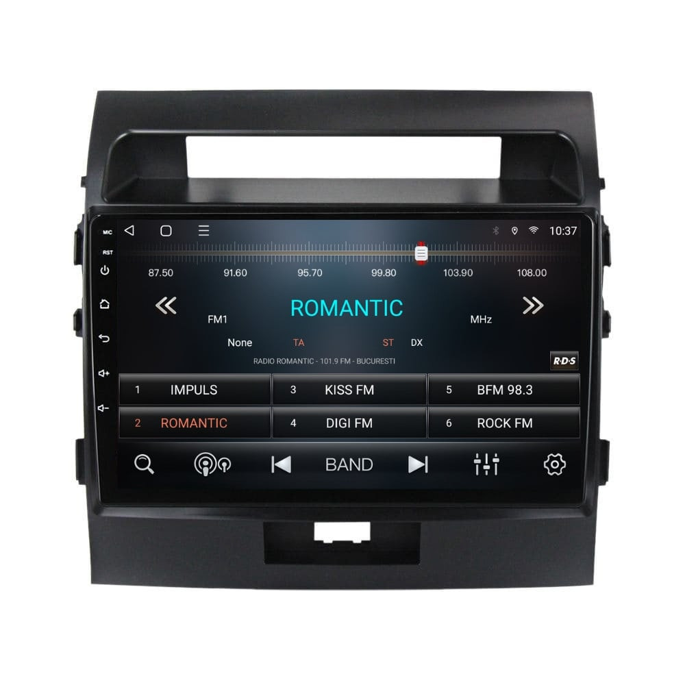 Navigatie dedicata cu Android Toyota Land Cruiser J200 2008 - 2015, 3GB RAM, Radio GPS Dual Zone, Display HD QLED 10