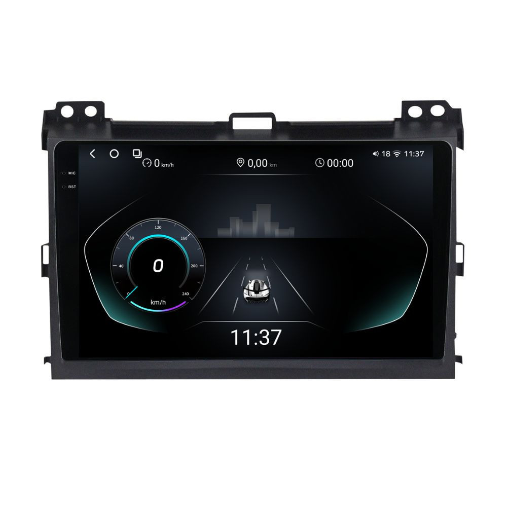 Navigatie dedicata cu Android Toyota Land Cruiser Prado J120 2002 - 2010, 12GB RAM, Radio GPS Dual Zone, Display 2K QLED 9.5