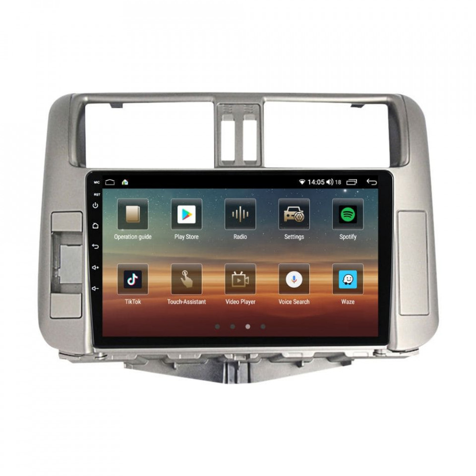 Navigatie dedicata cu Android Toyota Land Cruiser Prado J150 2009 - 2013, 6GB RAM, Radio GPS Dual Zone, Display HD QLED 9