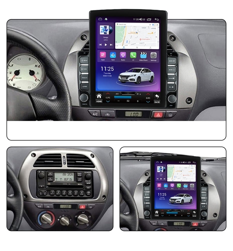 Navigatie dedicata cu Android Toyota Rav4 II 2000 - 2005, 8GB RAM, Radio GPS Dual Zone, Touchscreen IPS 9.7