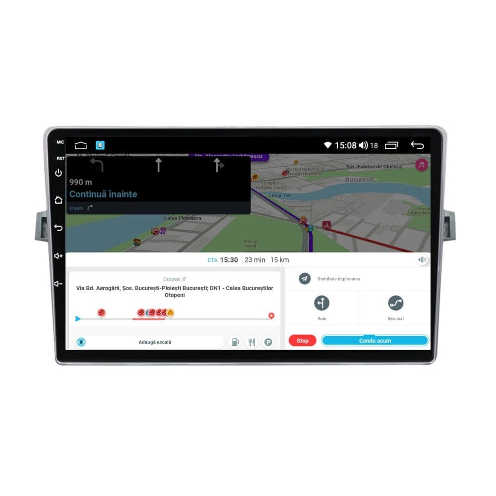 Navigatie dedicata cu Android Toyota Verso 2009 - 2018, 4GB RAM, Radio GPS Dual Zone, Display HD IPS 9" Touchscreen, Internet Wi-Fi, Bluetooth, MirrorLink, USB - Imagine 8