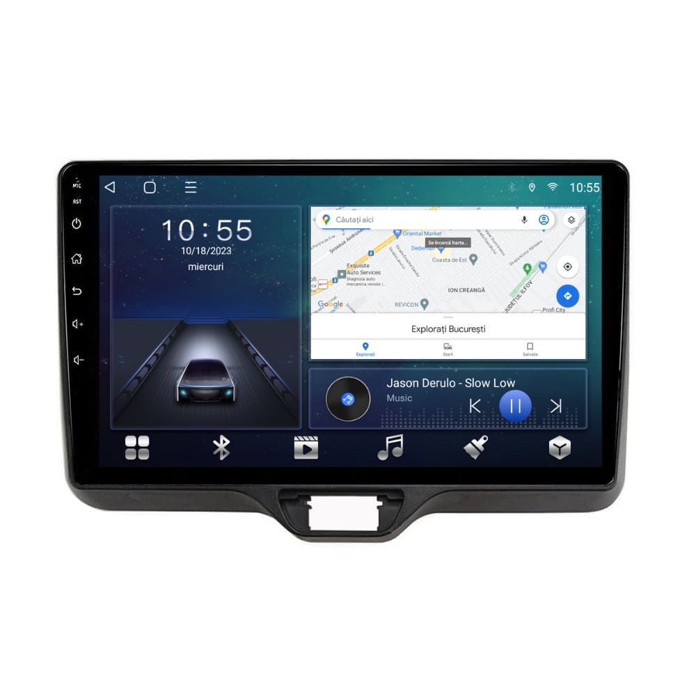 Navigatie dedicata cu Android Toyota Yaris P21 dupa 2020, 3GB RAM, Radio GPS Dual Zone, Display HD QLED 10