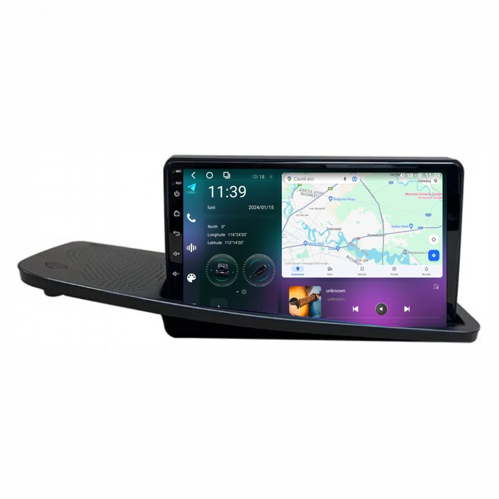 Navigatie dedicata cu Android Volvo S80 II 2006 - 2012 cu navigatie originala, 12GB RAM, Radio GPS Dual Zone, Display 2K QLED 9.5