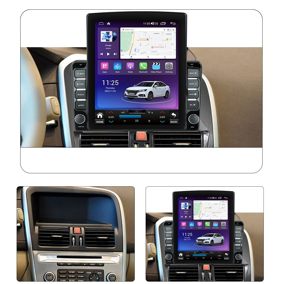 Navigatie dedicata cu Android Volvo XC60 I 2008 - 2013, 8GB RAM, Radio GPS Dual Zone, Touchscreen IPS 9.7