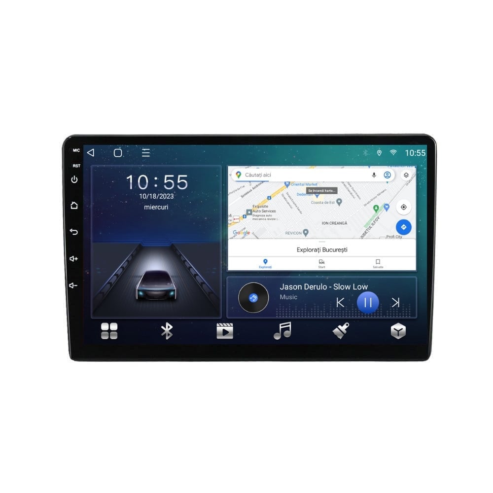 Navigatie dedicata cu Android VW Bora 1998 - 2005, 3GB RAM, Radio GPS Dual Zone, Display HD QLED 9