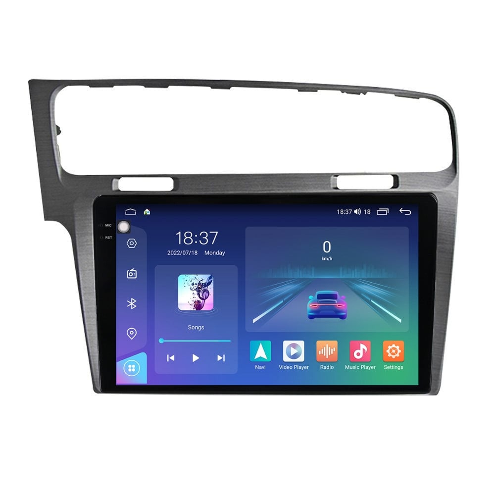 Navigatie dedicata cu Android VW Golf VII 2012 - 2019, argintiu, 8GB RAM, Radio GPS Dual Zone, Display 2K QLED 10.36