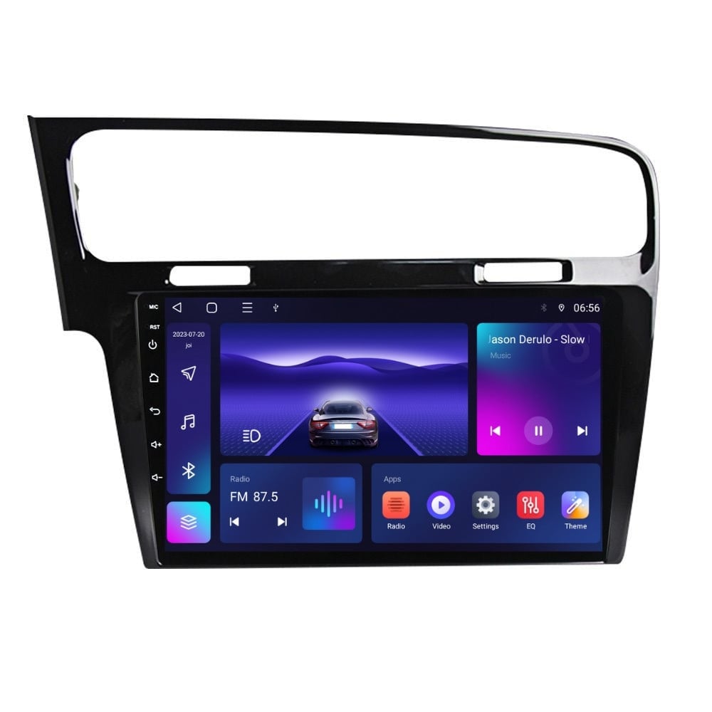 Navigatie dedicata cu Android VW Golf VII 2012 - 2019, negru, 3GB RAM, Radio GPS Dual Zone, Display HD QLED 10