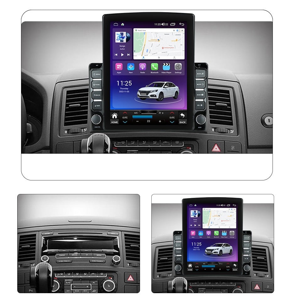 Navigatie dedicata cu Android VW Multivan V 2003 - 2015, 8GB RAM, Radio GPS Dual Zone, Touchscreen IPS 9.7