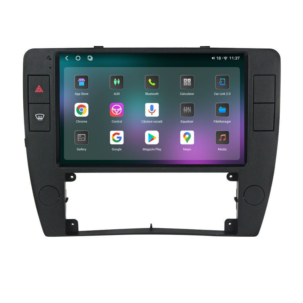 Navigatie dedicata cu Android VW Passat B5.5 2001 - 2005, 12GB RAM, Radio GPS Dual Zone, Display 2K QLED 9.5