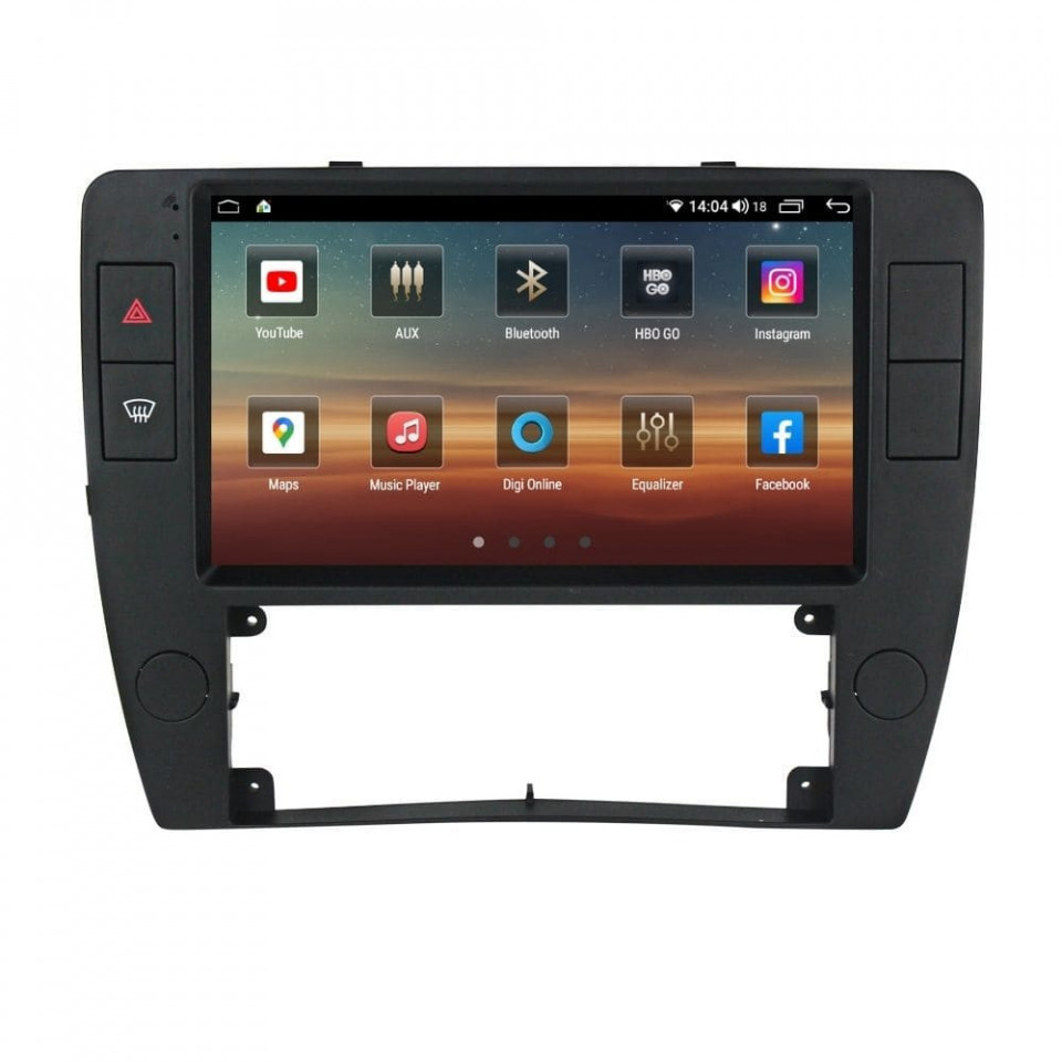 Navigatie dedicata cu Android VW Passat B5.5 2001 - 2005, 8GB RAM, Radio GPS Dual Zone, Display HD QLED 9