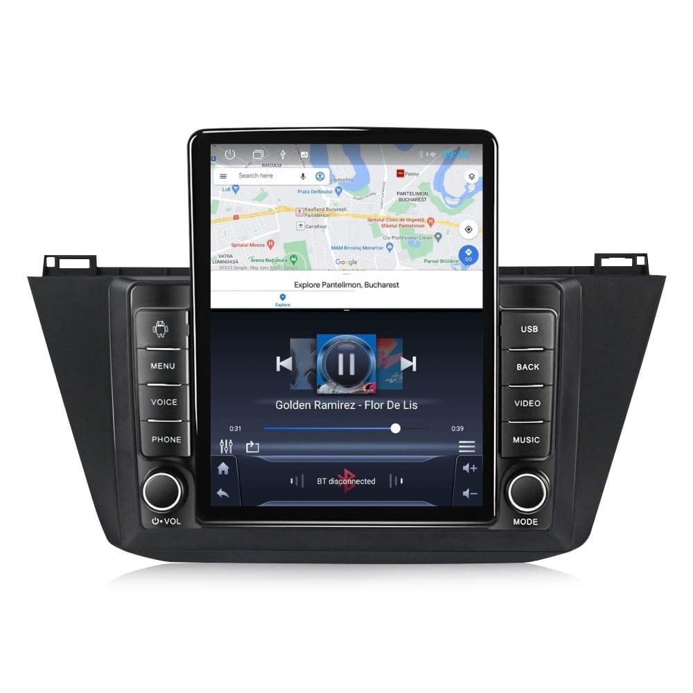 Navigatie dedicata cu Android VW Tiguan II dupa 2016, 1GB RAM, Radio GPS Dual Zone, Touchscreen IPS 9.7