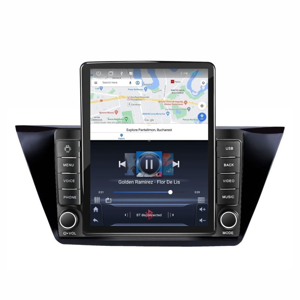 Navigatie dedicata cu Android VW Touran III dupa 2015, 1GB RAM, Radio GPS Dual Zone, Touchscreen IPS 9.7