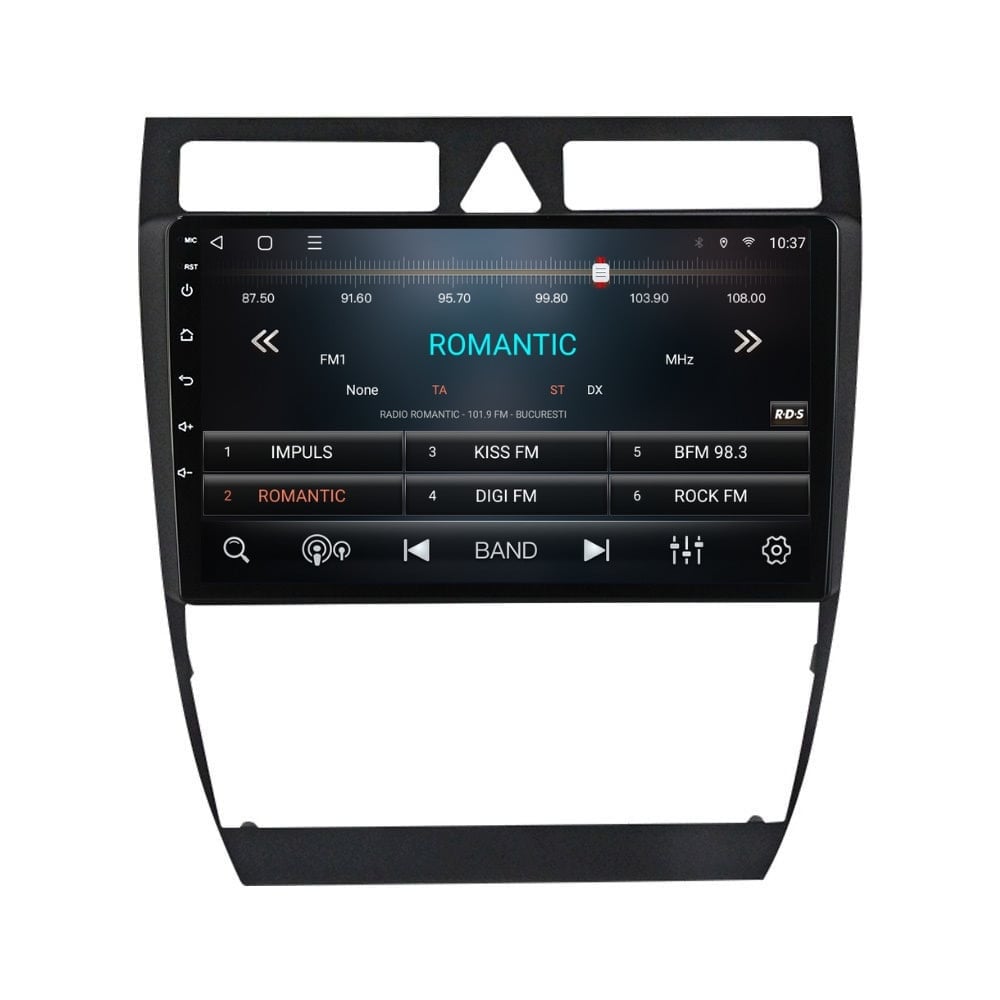 Navigatie dedicata cu Android Audi A6 (C5) 1997 - 2005, 3GB RAM, Radio GPS Dual Zone, Display HD QLED 9