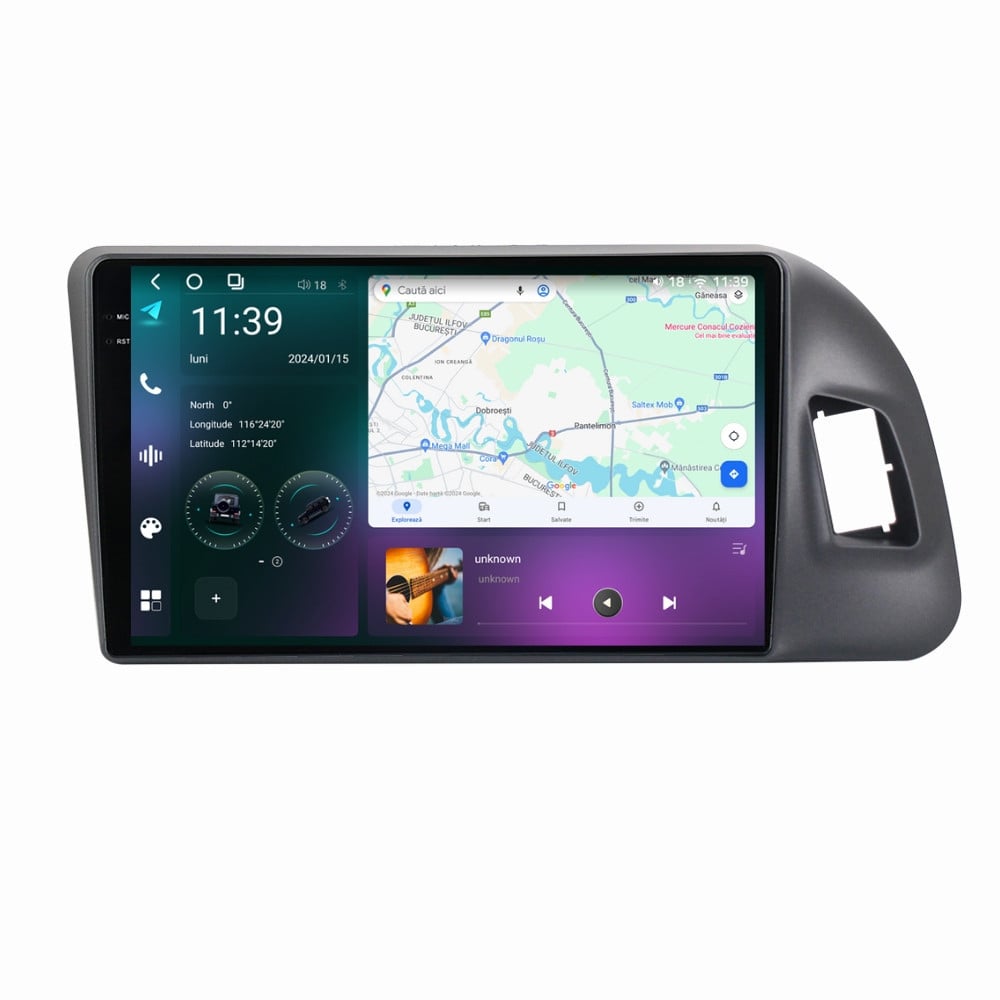 Navigatie dedicata cu Android Audi Q5 (8R) 2008 - 2017, 12GB RAM, Radio GPS Dual Zone, Display 2K QLED 9.5