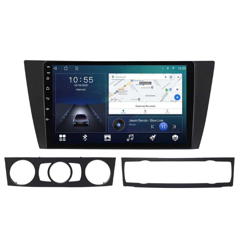 Navigatie dedicata cu Android BMW Seria 3 (E90) 2004 - 2013, 2GB RAM, Radio GPS Dual Zone, Display HD QLED 9