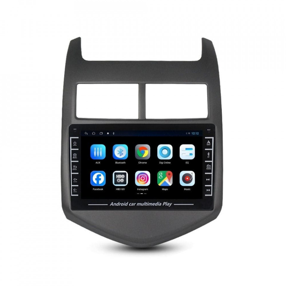 Navigatie dedicata cu Android Chevrolet Aveo 2011 - 2014, 1GB RAM, Radio GPS Dual Zone, Display HD IPS 8