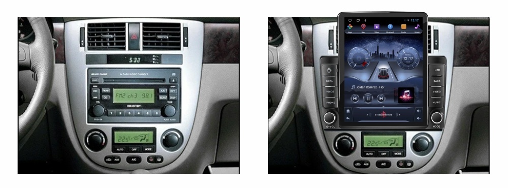 Navigatie dedicata cu Android Chevrolet Lacetti 2003 - 2010, 2GB RAM, Radio GPS Dual Zone, Touchscreen IPS 9.7