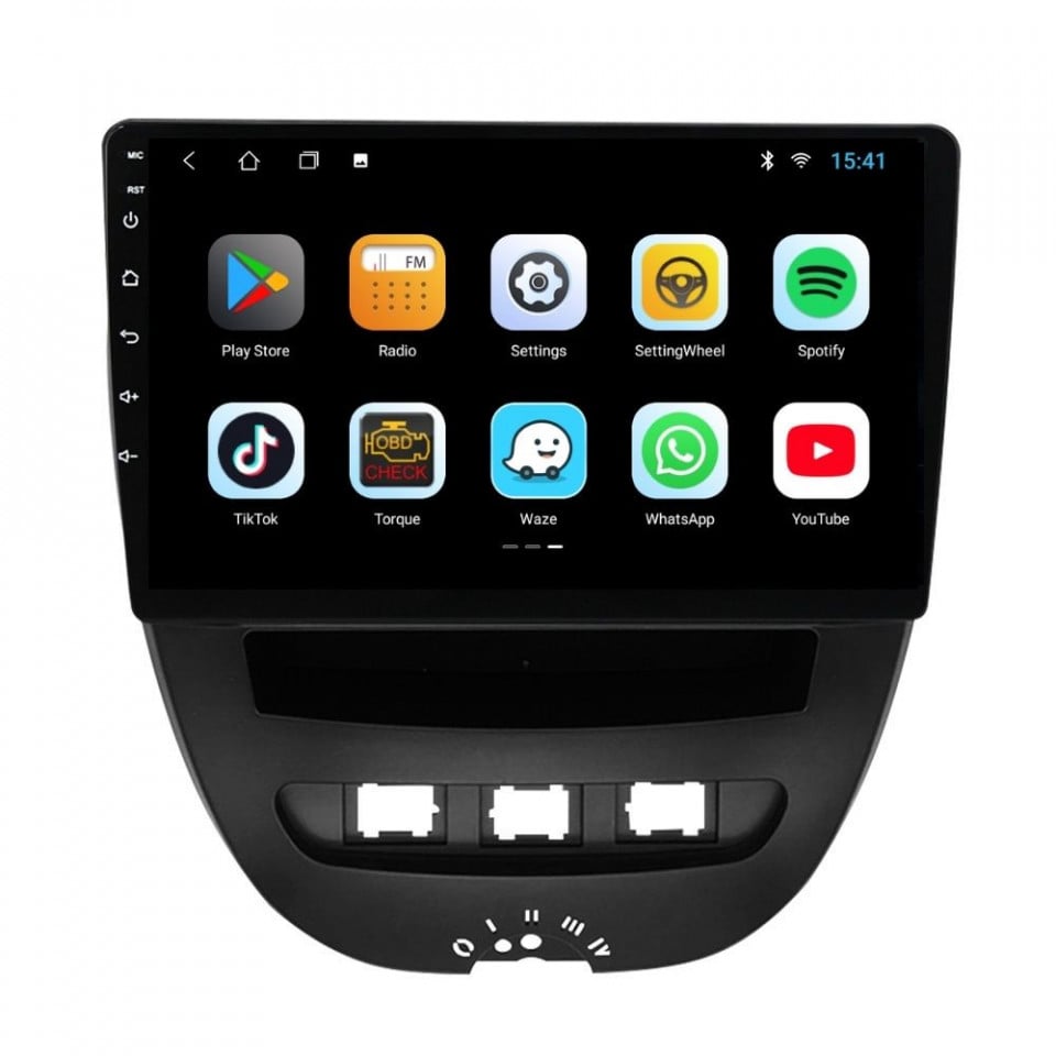 Navigatie dedicata cu Android Citroen C1 I 2005 - 2014, 2GB RAM, Radio GPS Dual Zone, Display HD IPS 10