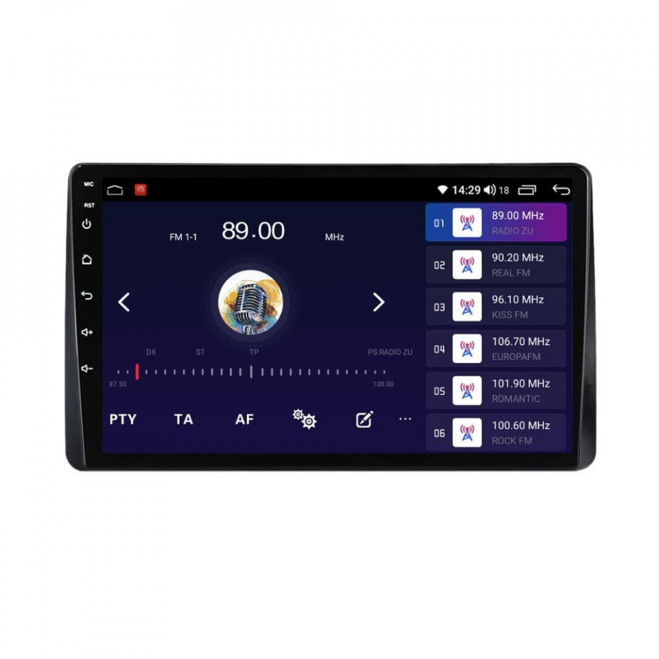 Navigatie dedicata cu Android Dacia Duster II 2018 - 2021, 4GB RAM, Radio GPS Dual Zone, Display HD QLED 10