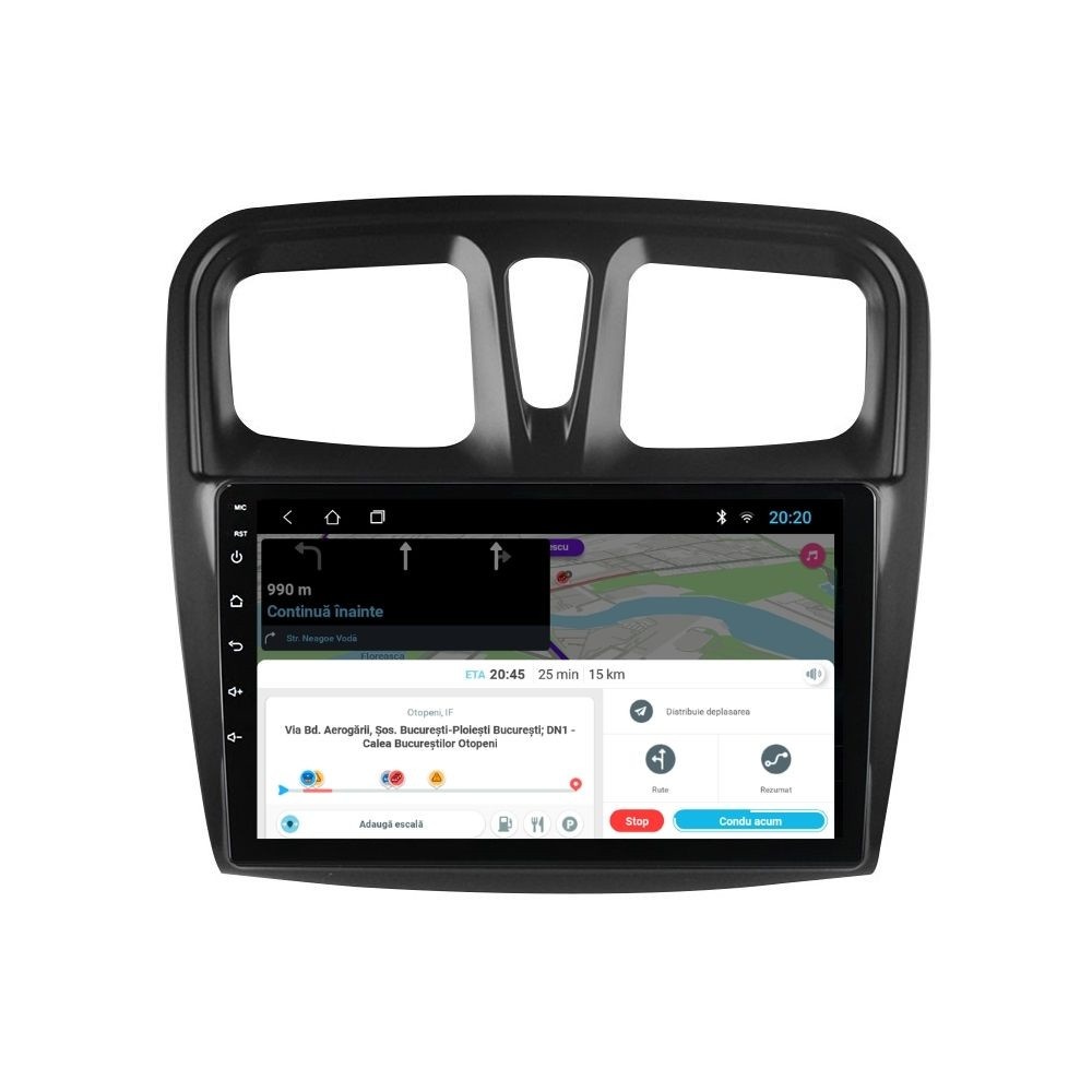 Navigatie dedicata cu Android Dacia Logan II 2012 - 2020, 2GB RAM, Radio GPS Dual Zone, Display HD IPS 10" Touchscreen, Internet Wi-Fi, Bluetooth, MirrorLink, USB - Imagine 7