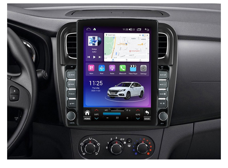 Navigatie dedicata cu Android Dacia Logan II 2012 - 2020, 8GB RAM, Radio GPS Dual Zone, Touchscreen IPS 9.7