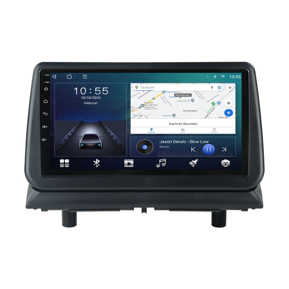 Navigatie dedicata cu Android Dodge Nitro 2006 - 2013, 2GB RAM, Radio GPS Dual Zone, Display HD QLED 9\'\' Touchscreen, Internet Wi-Fi si slot SIM 4G, Bluetooth, MirrorLink, USB