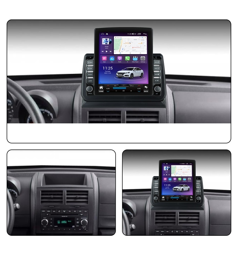 Navigatie dedicata cu Android Dodge Nitro 2006 - 2013, 8GB RAM, Radio GPS Dual Zone, Touchscreen IPS 9.7\'\' HD tip Tesla, Internet Wi-Fi si slot SIM 4G, Bluetooth, MirrorLink, USB, Waze - 1 | YEO