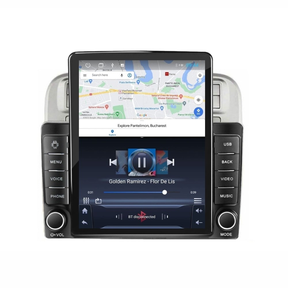 Navigatie dedicata cu Android Fiat Punto 199 / Grande Punto 2005 - 2010, 2GB RAM, Radio GPS Dual Zone, Touchscreen IPS 9.7