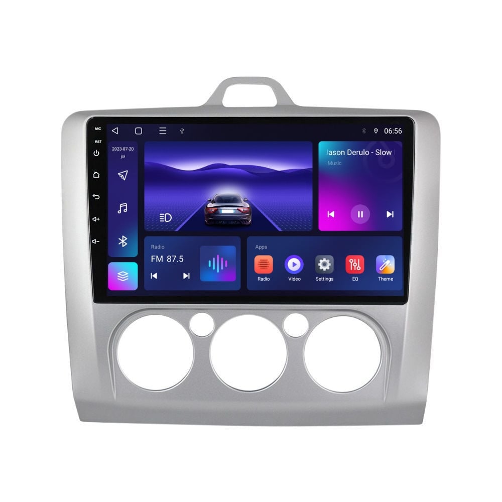 Navigatie dedicata cu Android Ford Focus II 2004 - 2011, clima manuala, 2GB RAM, Radio GPS Dual Zone, Display HD QLED 9