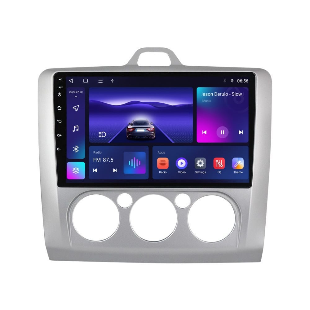 Navigatie dedicata cu Android Ford Focus II 2004 - 2011, clima manuala, 3GB RAM, Radio GPS Dual Zone, Display HD QLED 9