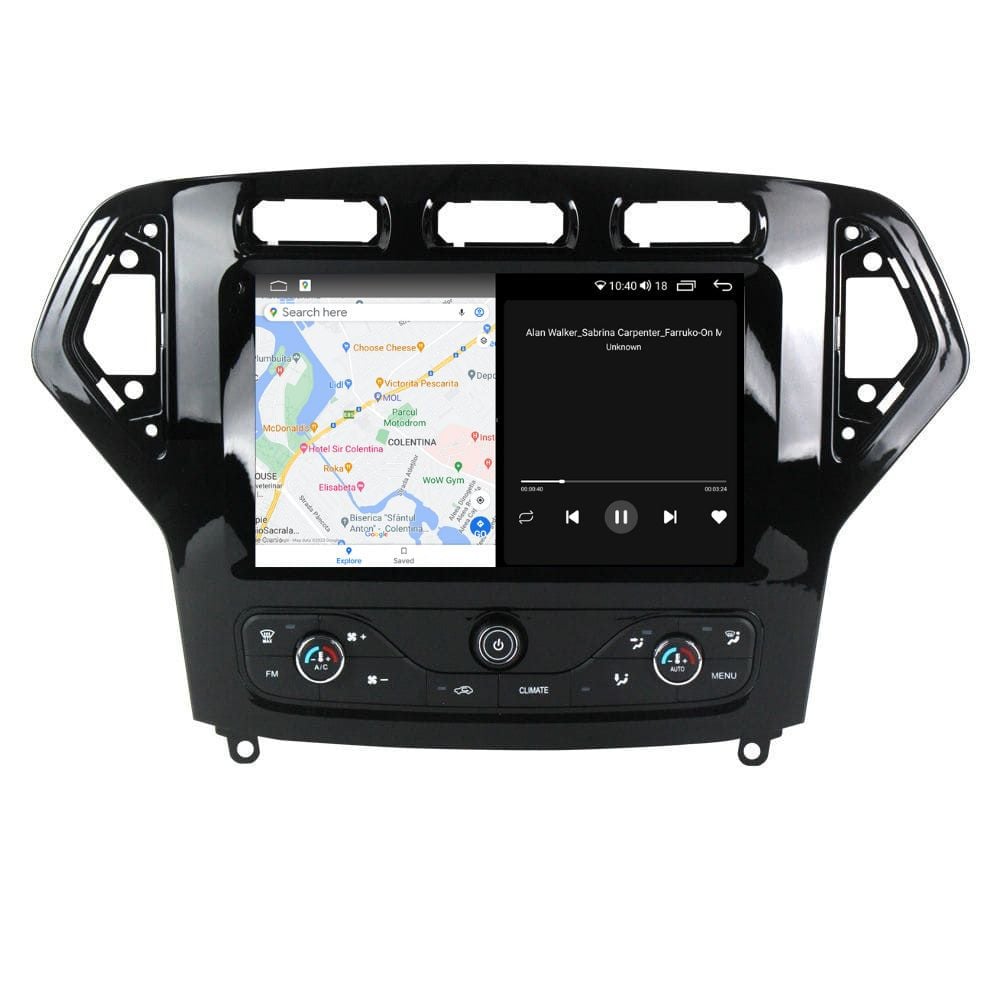 Navigatie dedicata cu Android Ford Mondeo IV 2007 - 2011 cu navigatie originala, 4GB RAM, Radio GPS Dual Zone, Display 2K QLED 9.5