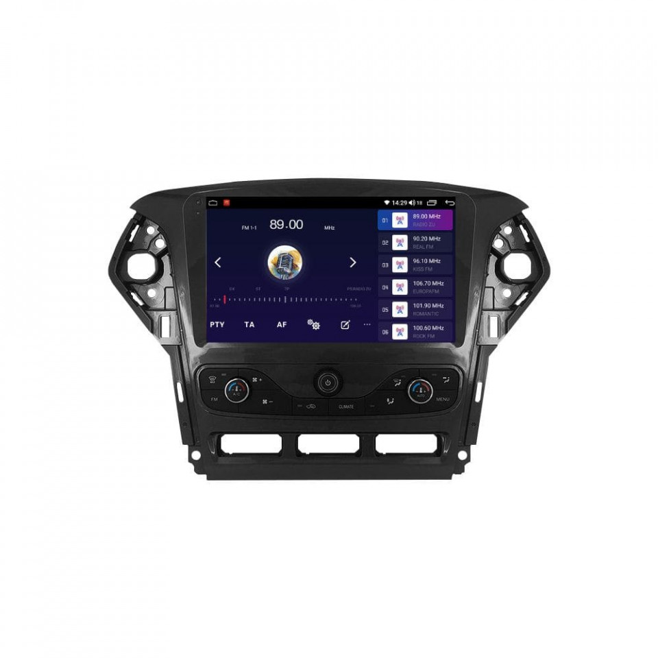 Navigatie dedicata cu Android Ford Mondeo IV 2011 - 2014 cu navigatie originala, 6GB RAM, Radio GPS Dual Zone, Display HD QLED 9