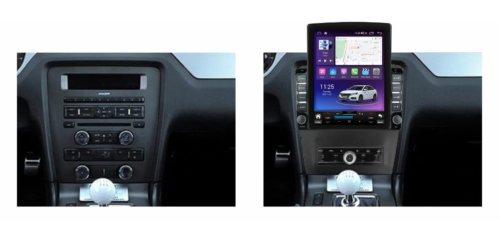 Navigatie dedicata cu Android Ford Mustang 2009 - 2014, 8GB RAM, Radio GPS Dual Zone, Touchscreen IPS 9.7