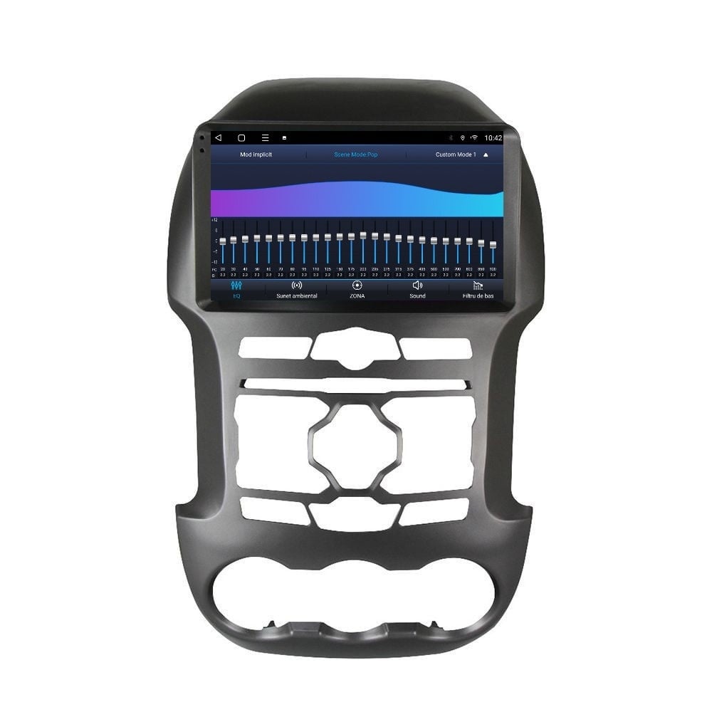 Navigatie dedicata cu Android Ford Ranger 2011 - 2015, 3GB RAM, Radio GPS Dual Zone, Display HD QLED 9