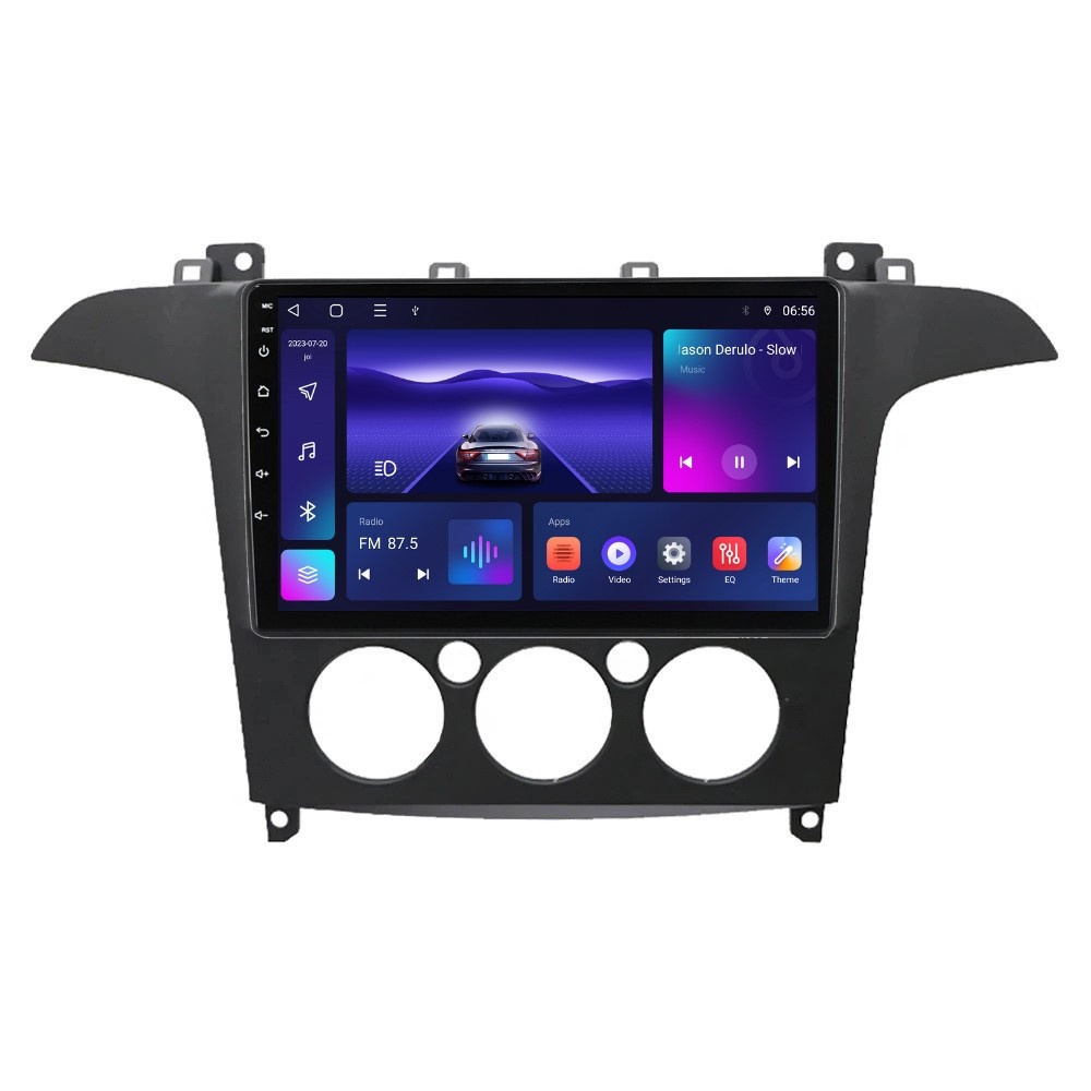 Navigatie dedicata cu Android Ford S-Max I / Galaxy II 2006 - 2015, clima manuala, 4GB RAM, Radio GPS Dual Zone, Display HD IPS 9" Touchscreen, Internet Wi-Fi, Bluetooth, MirrorLink, USB