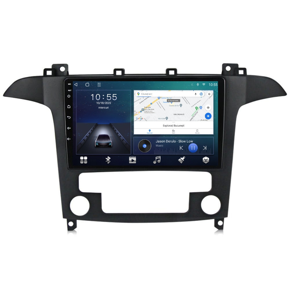 Navigatie dedicata cu Android Ford S-Max I / Galaxy II 2006 - 2015, clima automata, 2GB RAM, Radio GPS Dual Zone, Display HD QLED 9