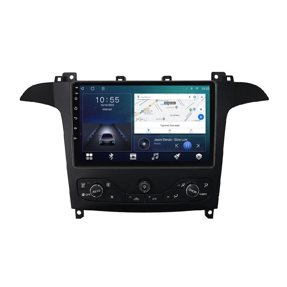 Navigatie dedicata cu Android Ford S-Max I / Galaxy II 2006 - 2015 cu navigatie originala, 3GB RAM, Radio GPS Dual Zone, Display HD QLED 9