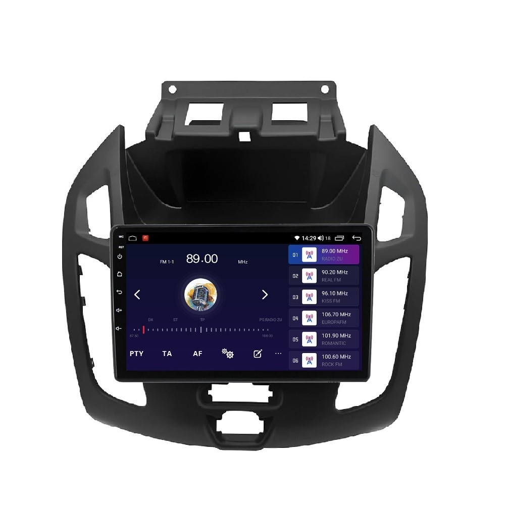 Navigatie dedicata cu Android Ford Transit / Tourneo Connect 2013 - 2018, 4GB RAM, Radio GPS Dual Zone, Display HD QLED 9