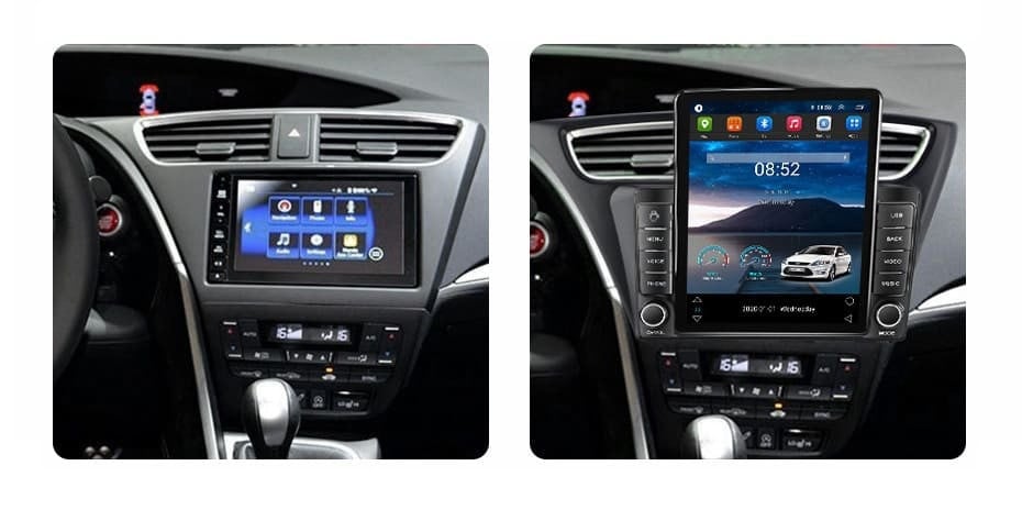 Navigatie dedicata cu Android Honda Civic IX Hatchback 2011 - 2015, 2GB RAM, Radio GPS Dual Zone, Touchscreen IPS 9.7