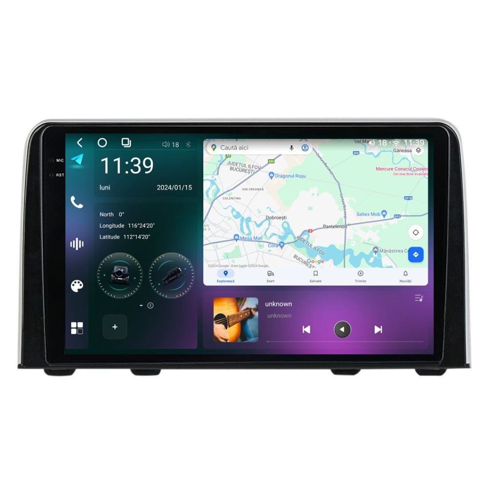 Navigatie dedicata cu Android Honda CR-V V 2017 - 2022, 12GB RAM, Radio GPS Dual Zone, Display 2K QLED 9.5