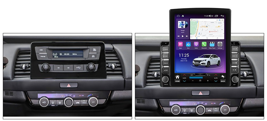 Navigatie dedicata cu Android Honda Jazz V dupa 2020, 8GB RAM, Radio GPS Dual Zone, Touchscreen IPS 9.7