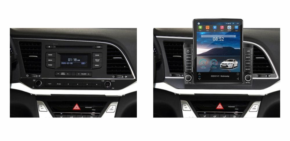 Navigatie dedicata cu Android Hyundai Elantra VI 2015 - 2018, 1GB RAM, Radio GPS Dual Zone, Touchscreen IPS 9.7