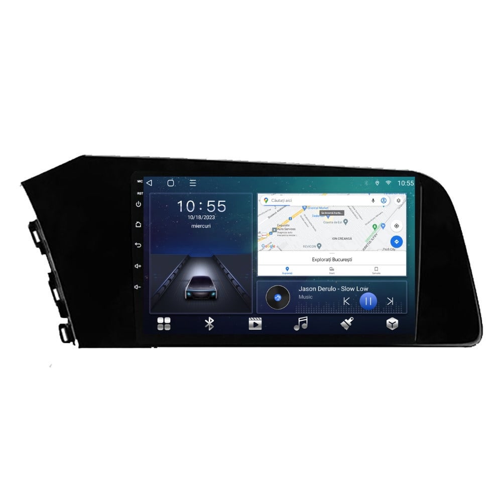 Navigatie dedicata cu Android Hyundai Elantra VII dupa 2020, 2GB RAM, Radio GPS Dual Zone, Display HD QLED 10