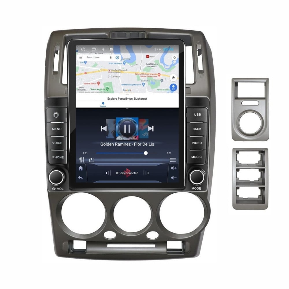 Navigatie dedicata cu Android Hyundai Getz 2001 - 2011, 1GB RAM, Radio GPS Dual Zone, Touchscreen IPS 9.7