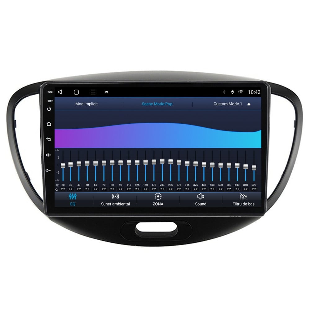 Navigatie dedicata cu Android Hyundai i10 2007 - 2013, 3GB RAM, Radio GPS Dual Zone, Display HD QLED 9